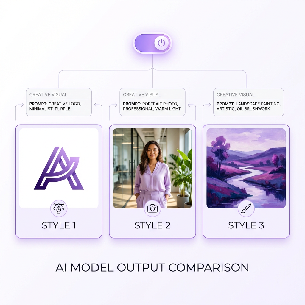 3 specialized AI models comparison for image generation