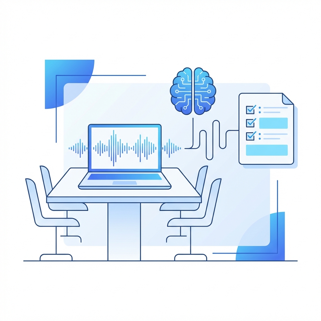 AI meeting notes with automatic summary and action items